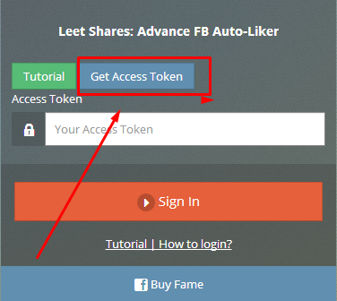 Facebook auto like access token script