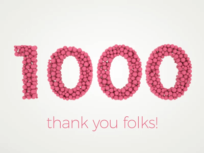 Facebook 500 likes thank you