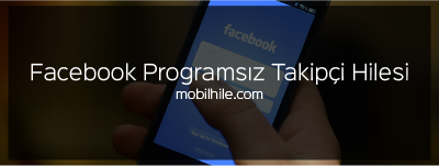 Facebook takipçi kasma hilesi likeme